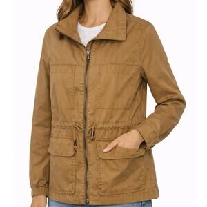 Old Navy British Khaki Utility Jacket XS Lightweight Zip Military Style Coat